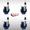 Service Caster 5'' SS Solid Poly Swivel 1-3/8'' Expanding Stem Caster Set Total Lock Brake, 4PK SCC-SSEXTTL20S514-SPUS-138-4 - alternate 4